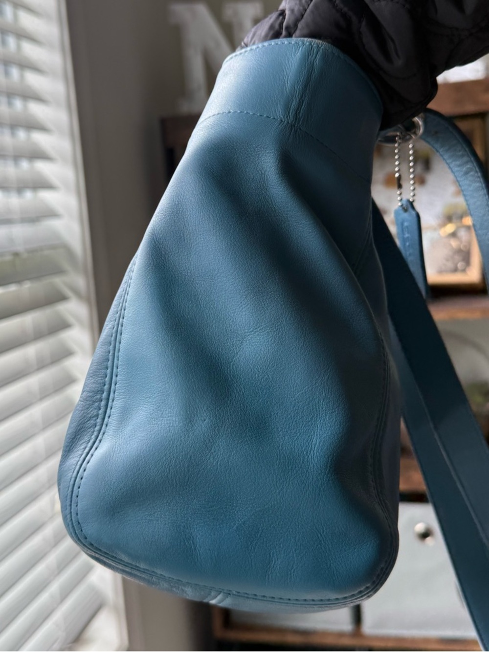 Coach Glacier Blue Waverly SoHo Buckle 4157 - Picture 8 of 10